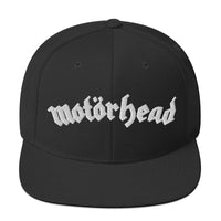 Motorhead - Arched Logo Embroidered Snapback Hat -