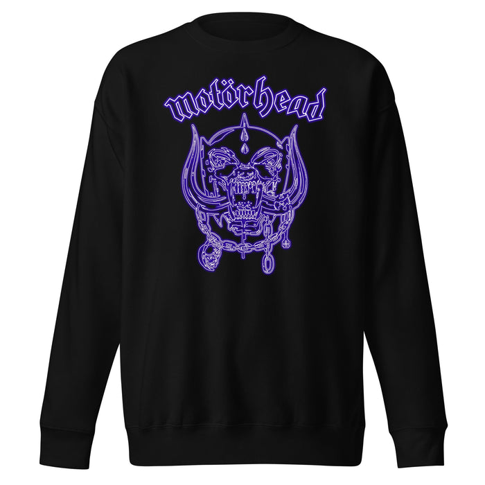 Motorhead - Neon Blue Warpig Sweatshirt - Black