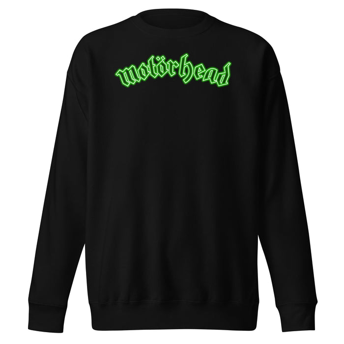 Motorhead - Neon Green Moon Sweatshirt - Black