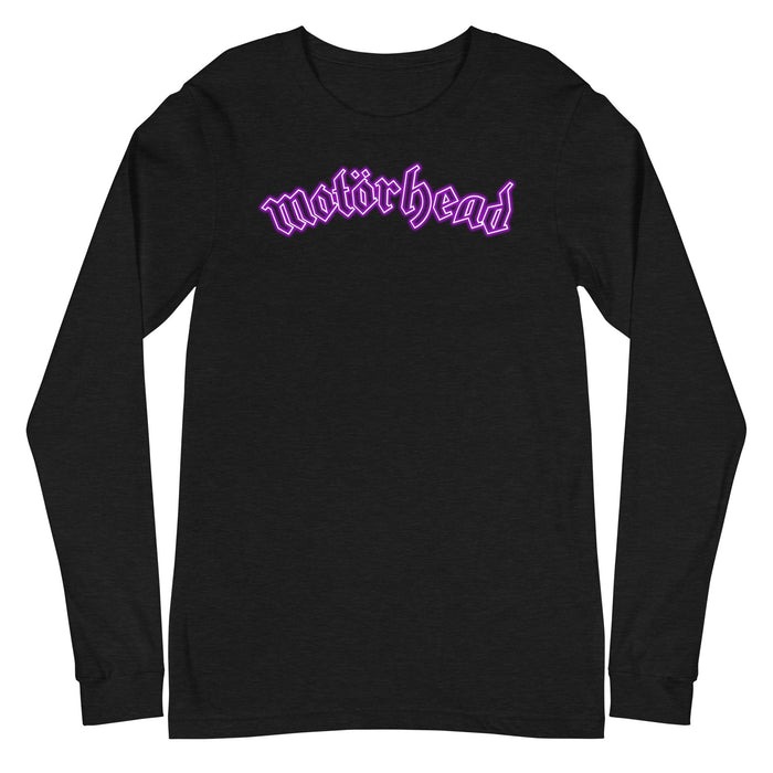 Motorhead - Neon Pink Moon Long Sleeve T-Shirt - Black