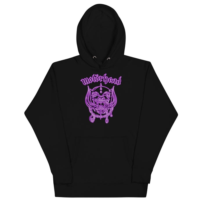 Motorhead - Neon Purple Warpig Hoodie - Black