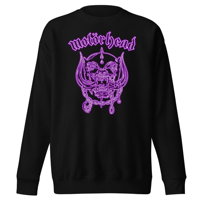 Motorhead - Neon Purple Warpig Sweatshirt - Black