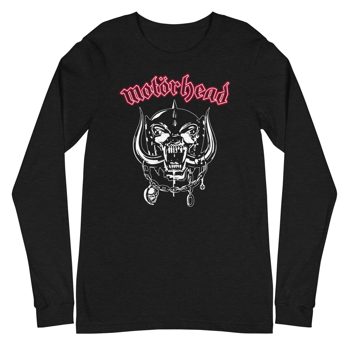 Motorhead - Red Logo Long Sleeve T-Shirt - Black