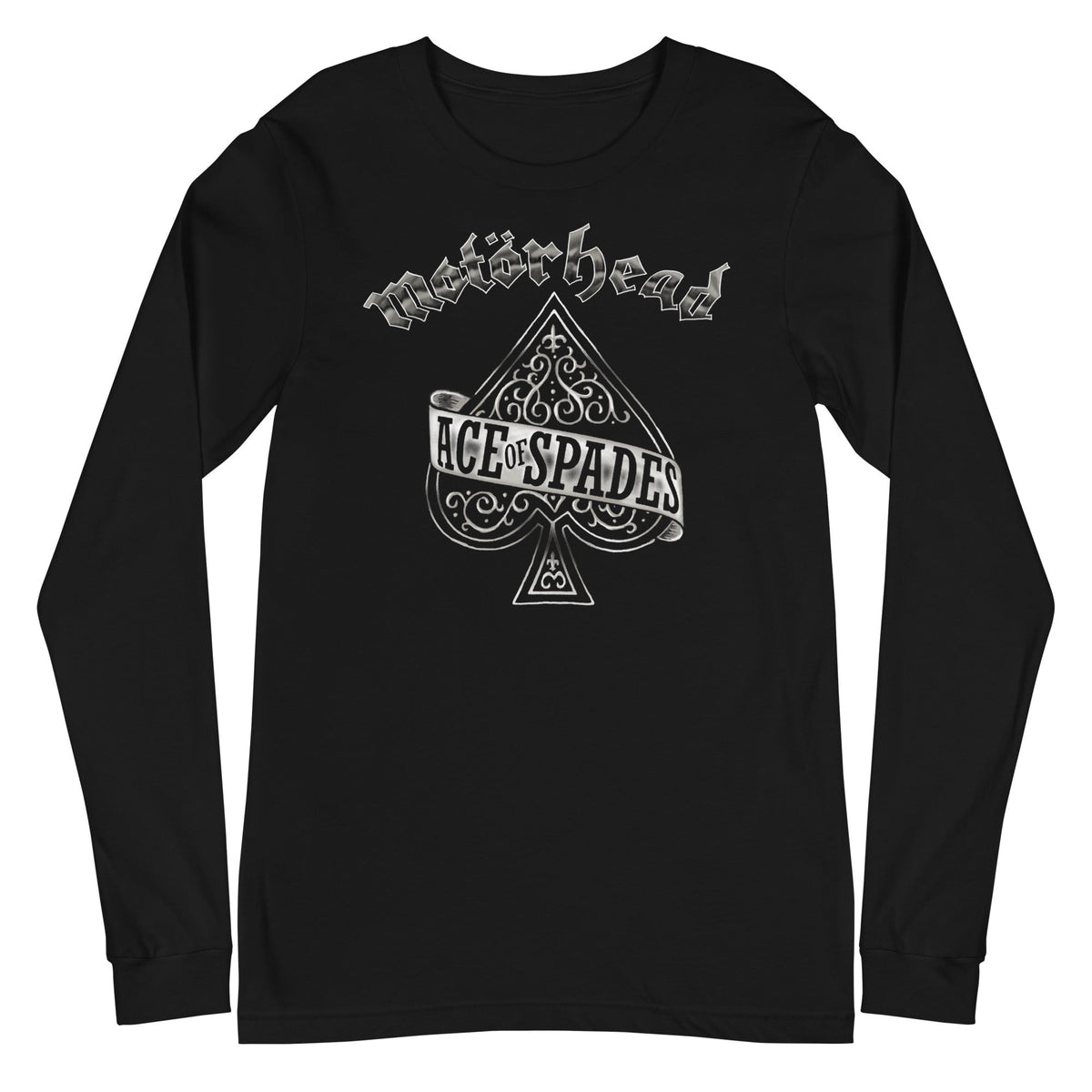 Motorhead - Silver Ace Long Sleeve T-Shirt - Black