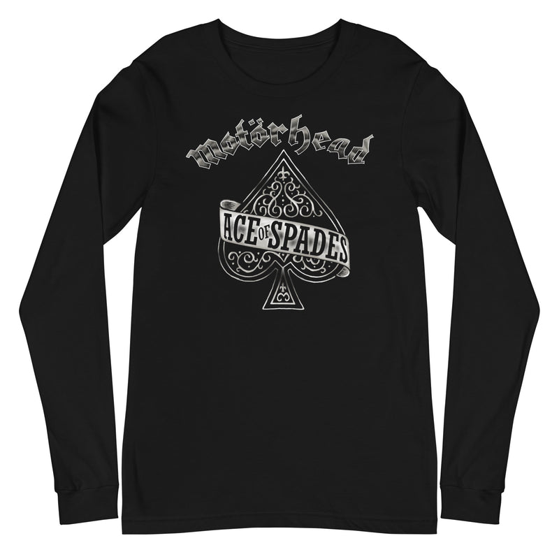 Motorhead - Silver Ace Long Sleeve T-Shirt - Black