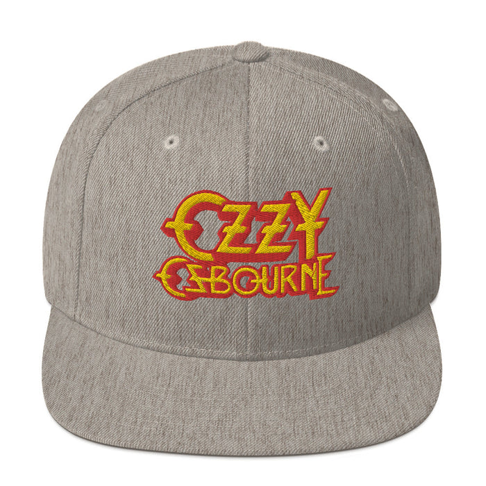Ozzy Osbourne - Grey Embroidered Snapback Hat -