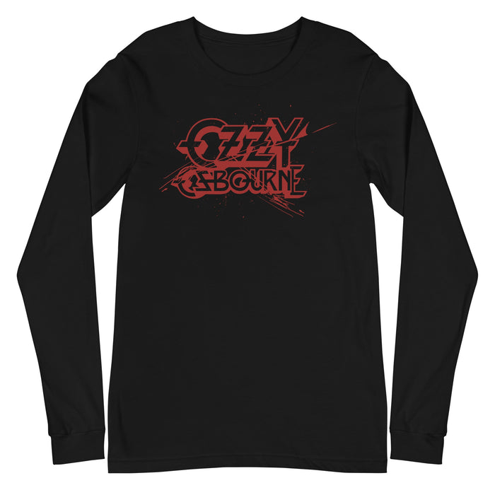 Ozzy Osbourne - Blood Logo Long Sleeve T-Shirt - Black