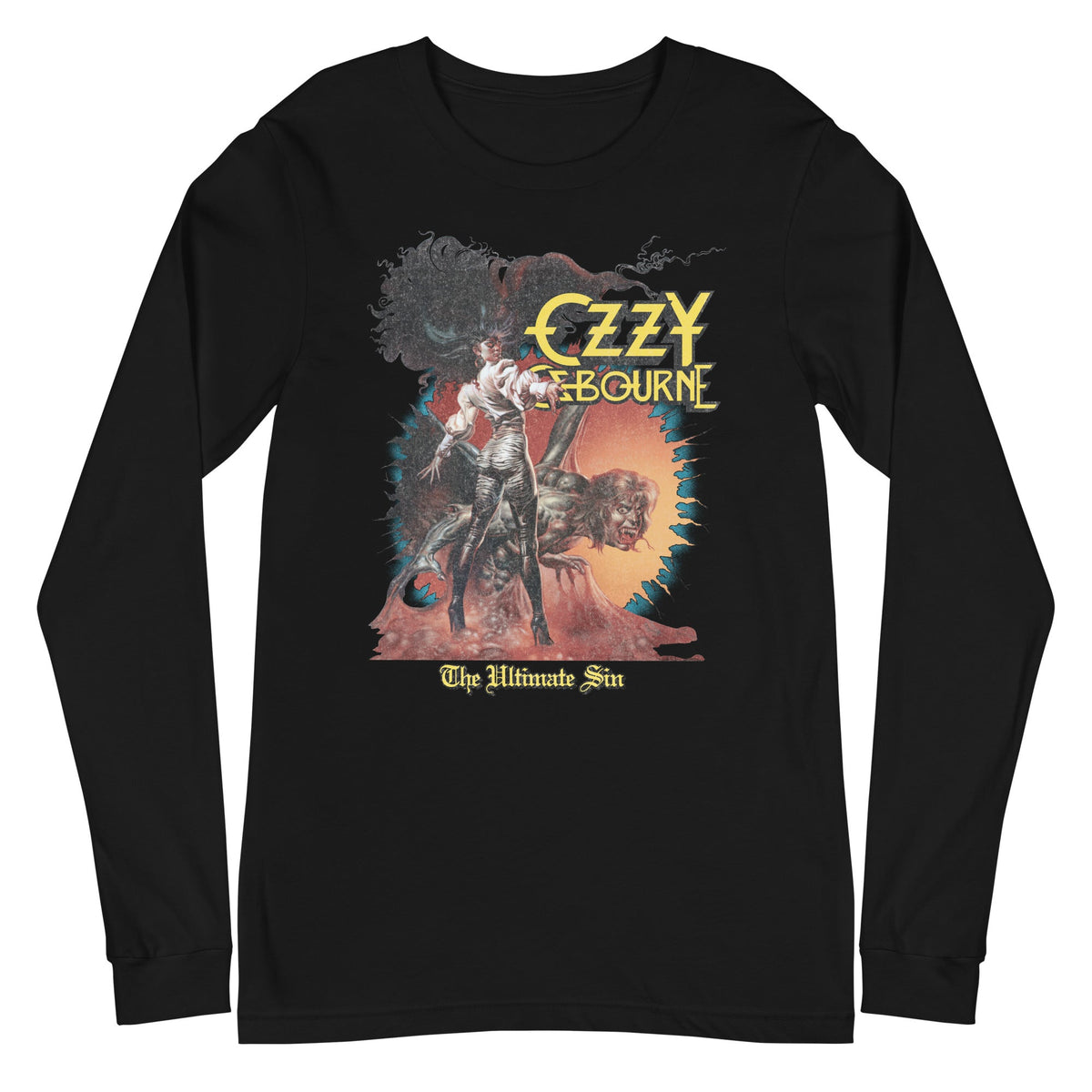 Ozzy Osbourne - The Ultimate Sin Long Sleeve T-Shirt - Black