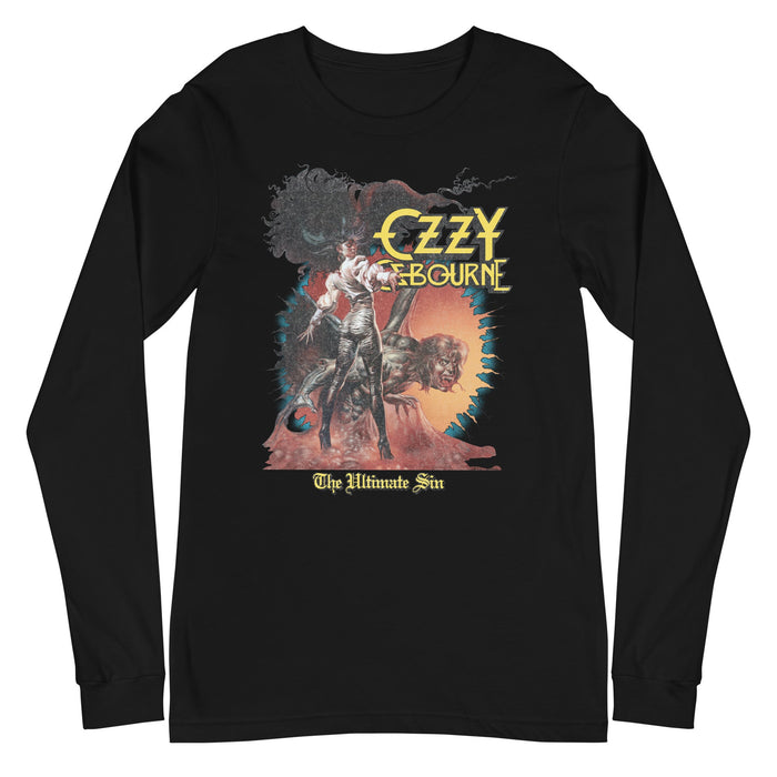 Ozzy Osbourne - The Ultimate Sin Long Sleeve T-Shirt - Black