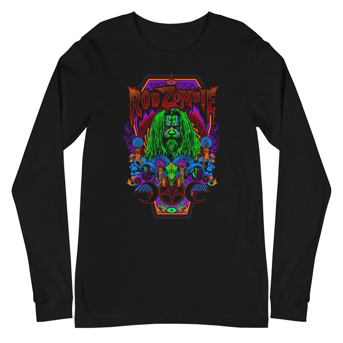 Rob Zombie - Psychedelic Long Sleeve T-Shirt - Black