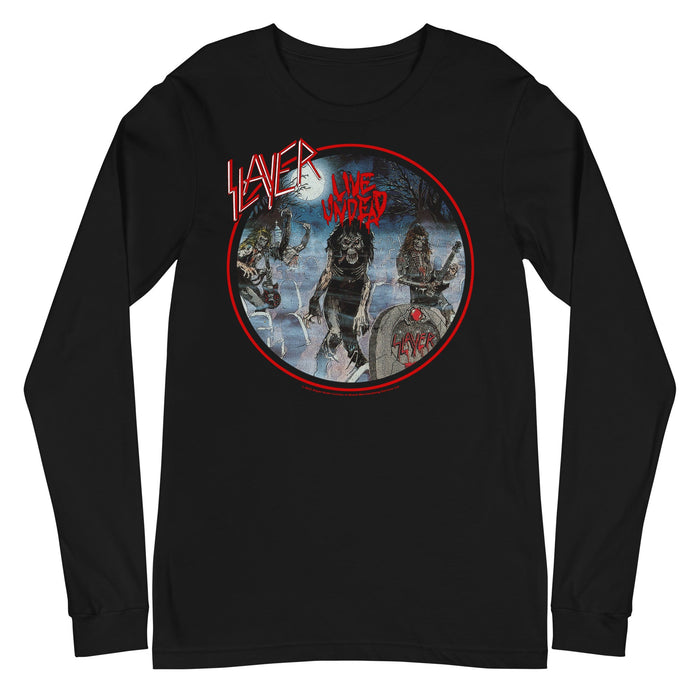 Slayer - Death Rock Long Sleeve T-Shirt - Black