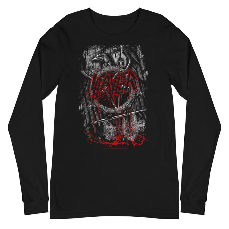 Slayer - Eagle Logo Long Sleeve T-Shirt - Black