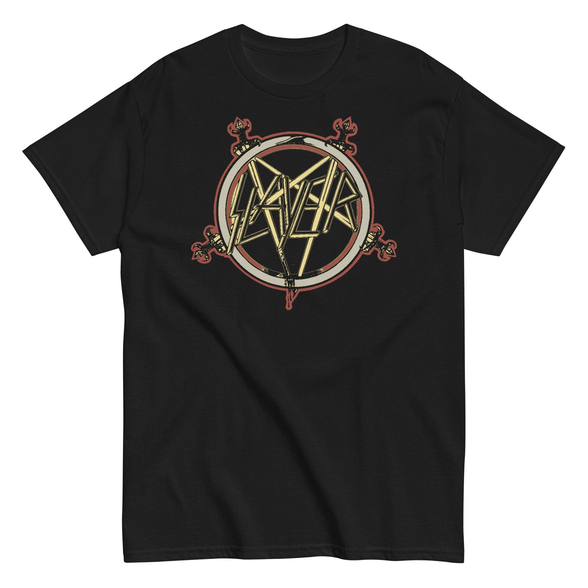 Slayer - Pentagram Logo T-Shirt - Black