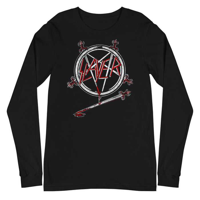 Slayer - Sword Logo Long Sleeve T-Shirt - Black