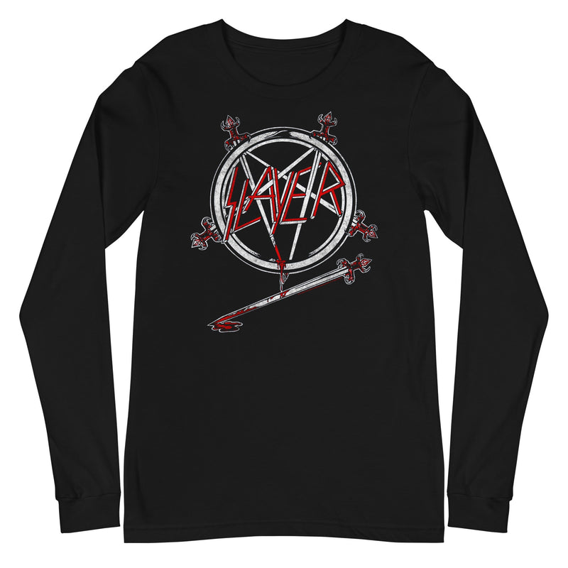 Slayer - Sword Logo Long Sleeve T-Shirt - Black