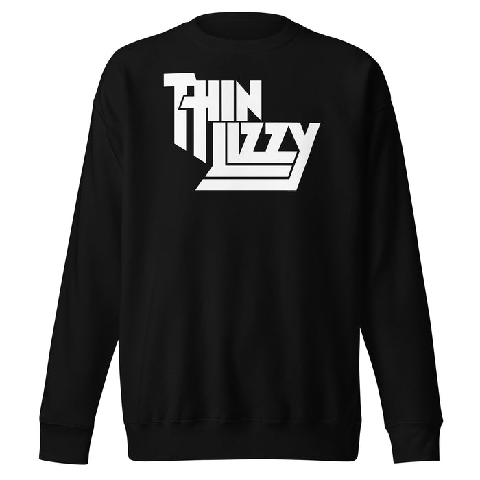 Thin Lizzy - Classic White Logo Sweatshirt - Black