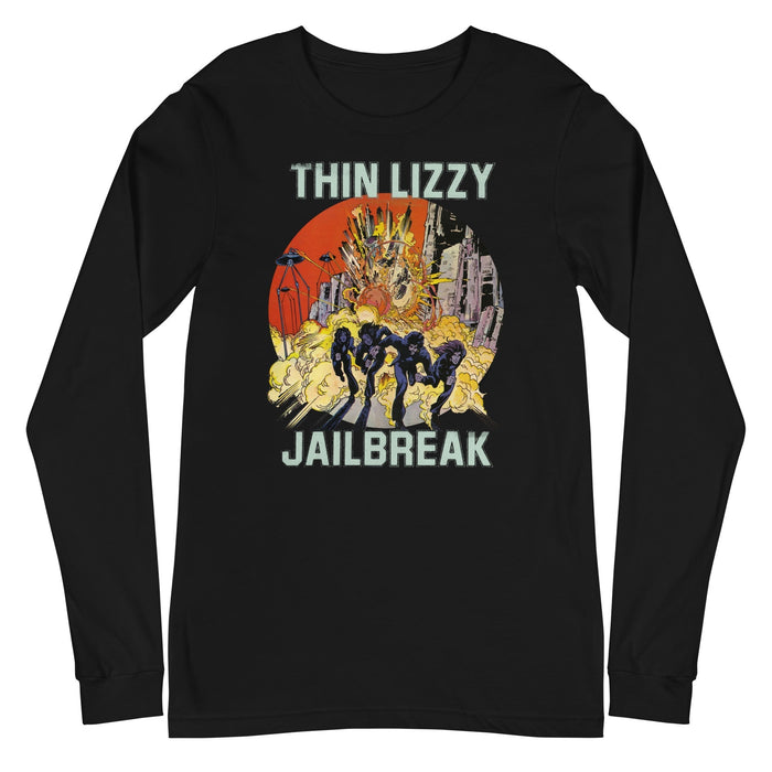 Thin Lizzy - Vintage Jailbreak Long Sleeve T-Shirt - Black
