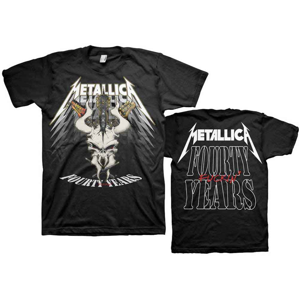 Metallica - 40th Anniversary Forty Years - T-Shirt Black