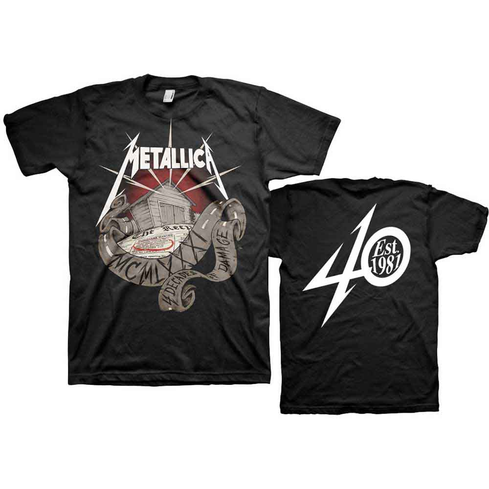 Metallica - 40th Anniversary Garage - T-Shirt Black