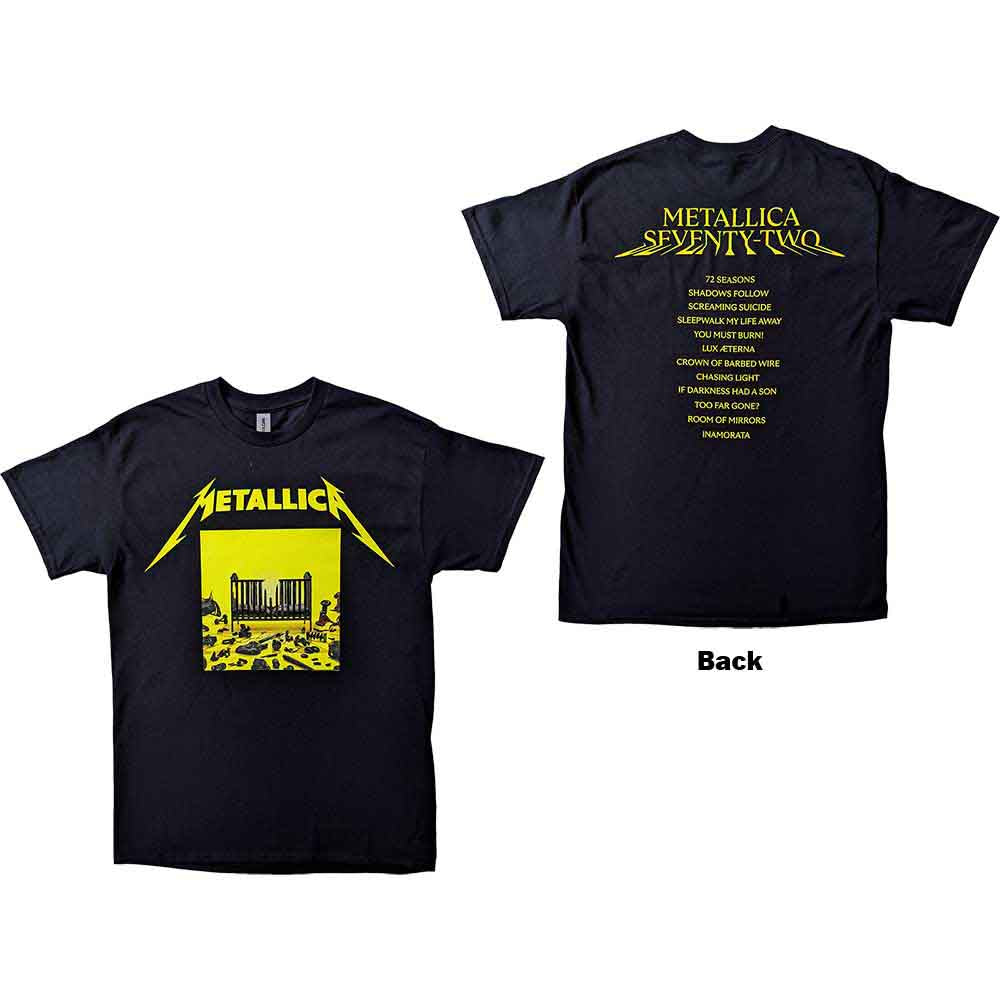 Metallica - 72 Seasons Squared Cover - T-Shirt Black