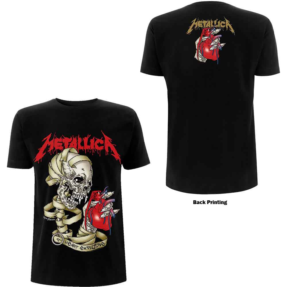 Metallica - Heart Explosive - T-Shirt Black