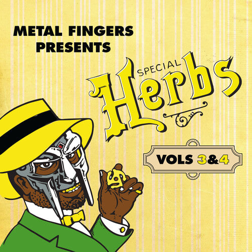 Mf Doom - Metal Fingers Presents: Special Herbs Vol. 3 & 4 (Limited Edition, Yellow Colored Vinyl) (2 Lp's) - Vinyl
