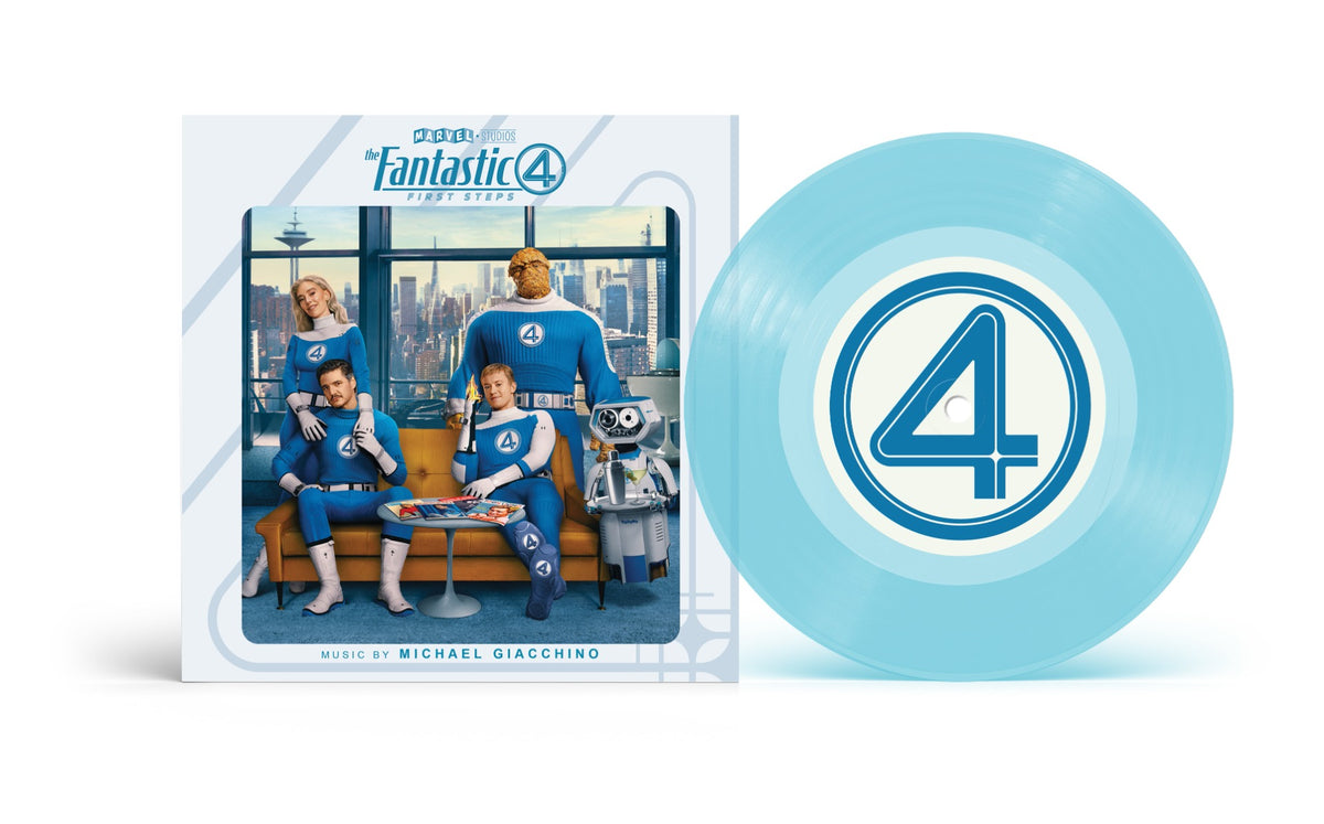 Michael Giacchino/Andrea Datzman - The Fantastic Four: First Steps Main Theme / Let Us Be Devoured [Blue 7" Single] - Vinyl