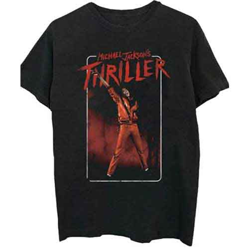 Michael Jackson - Thriller White Red Suit - T-Shirt Black