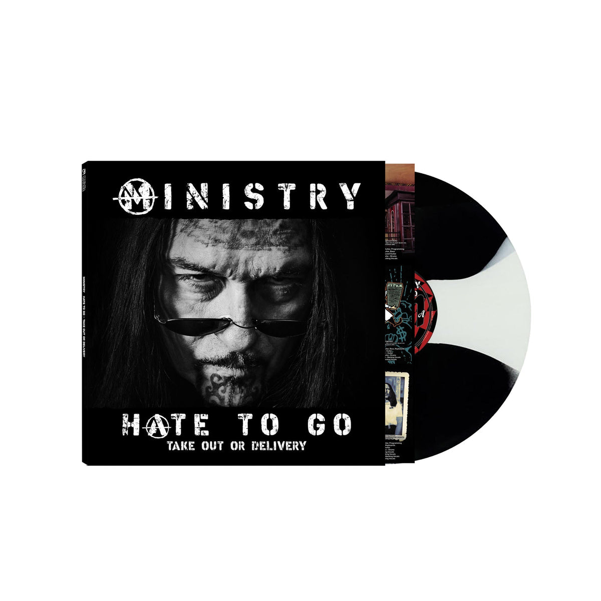 MINISTRY - Hate To Go - Take Out Or Delivery (Indie Exclusive) [Black/White Butterfly Burst] - Vinyl