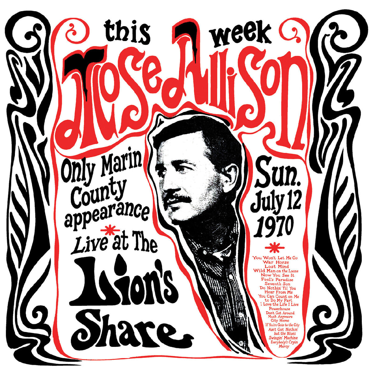Mose Allison - Live at The Lion's Share July 12, 1970 (Remastered) [2LP] - Vinyl