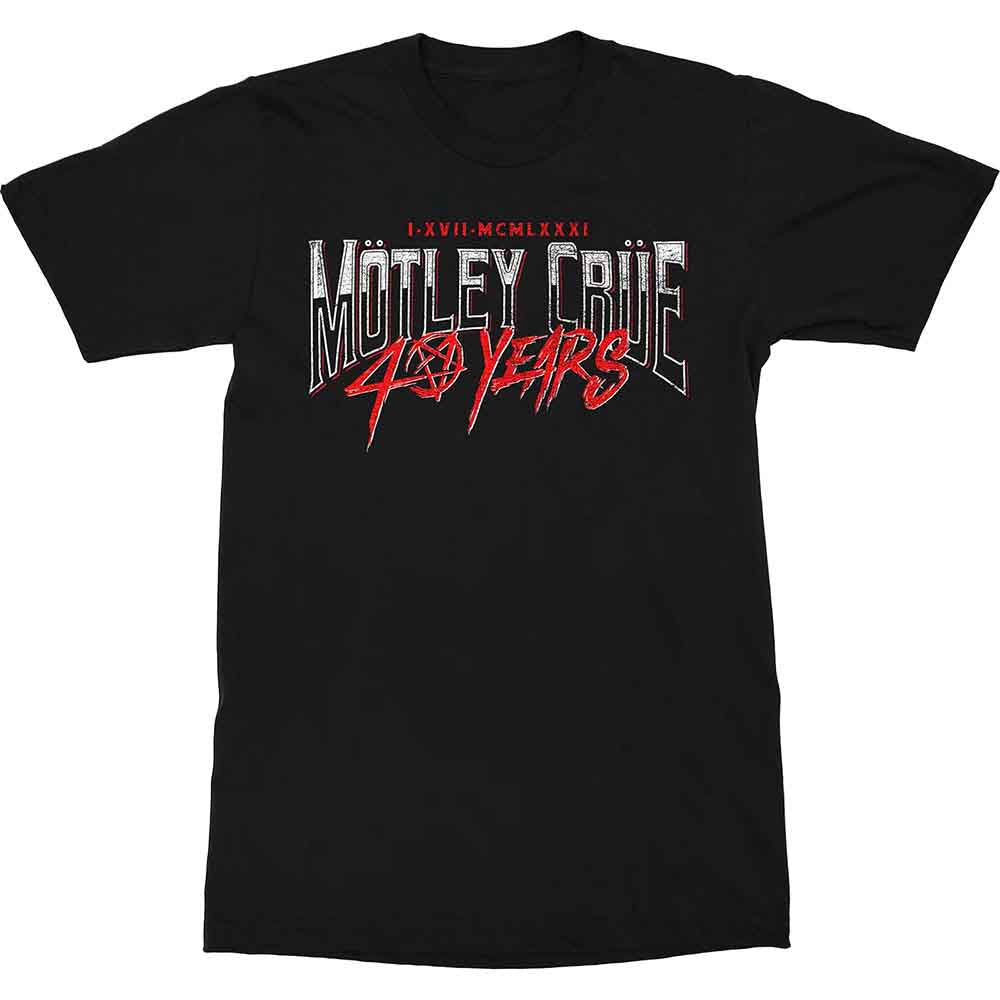 Motley Crue - 40 Years - T-Shirt Black