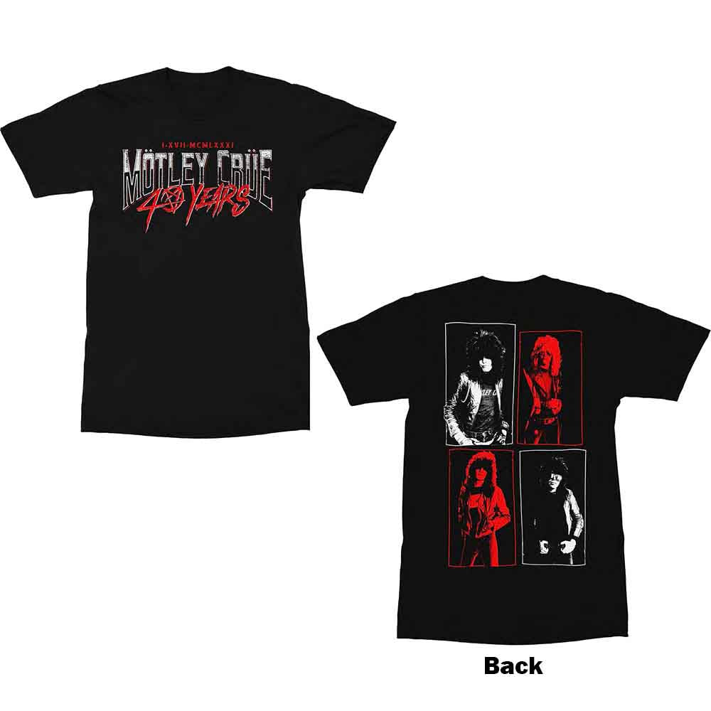 Motley Crue - 40 Years - T-Shirt Black