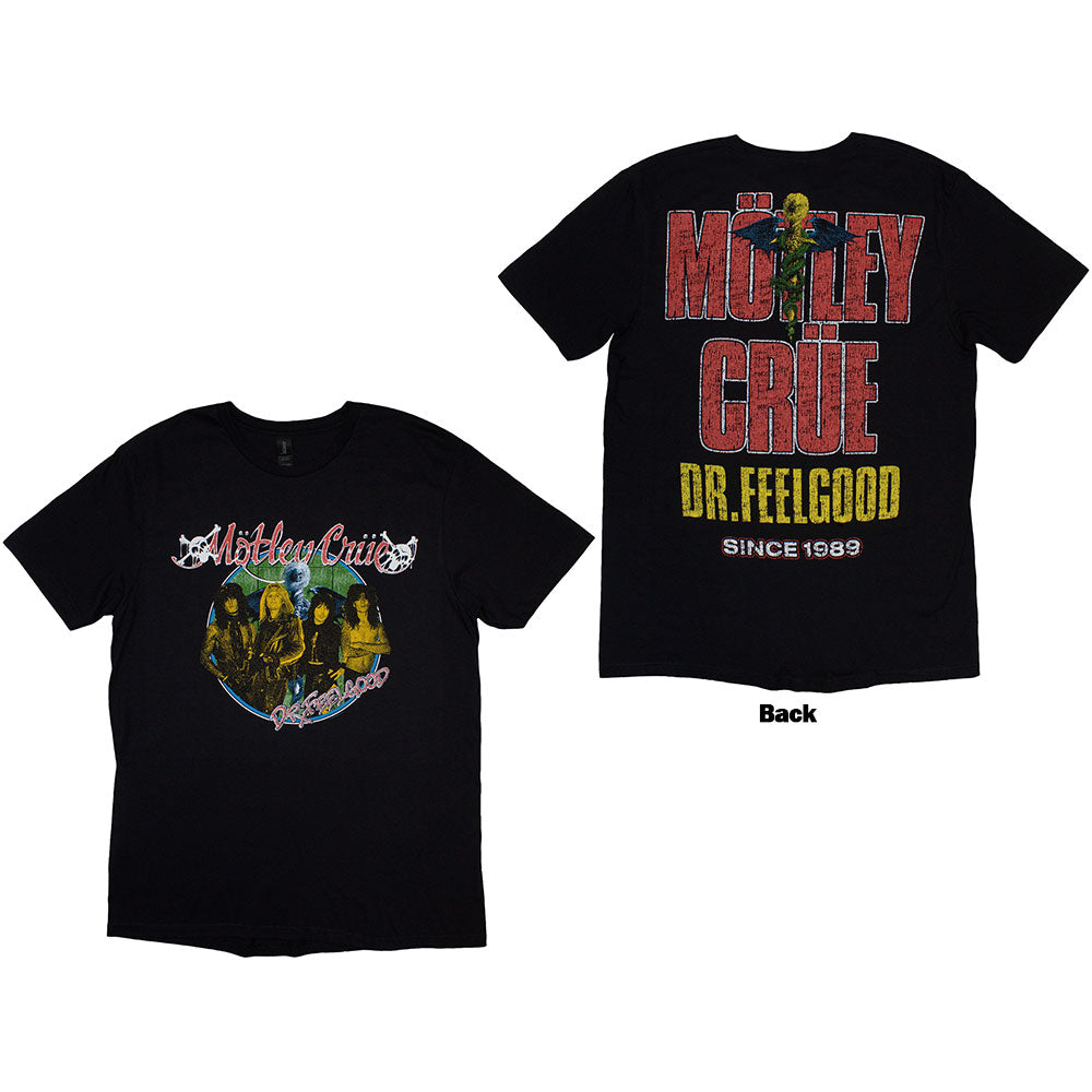Motley Crue - Dr Feelgood Circle Photo - Black