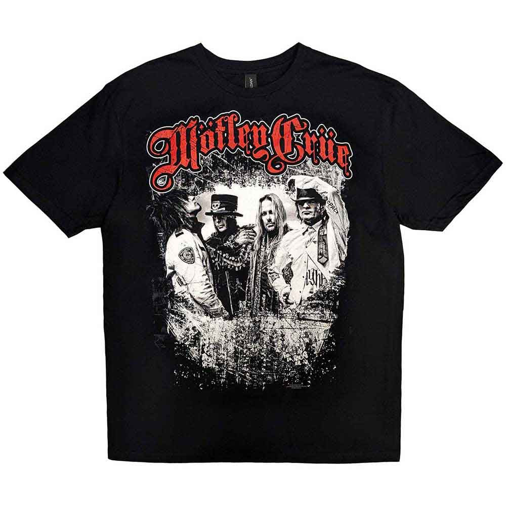 Motley Crue - Greatest Hits Band Shot - T-Shirt Black