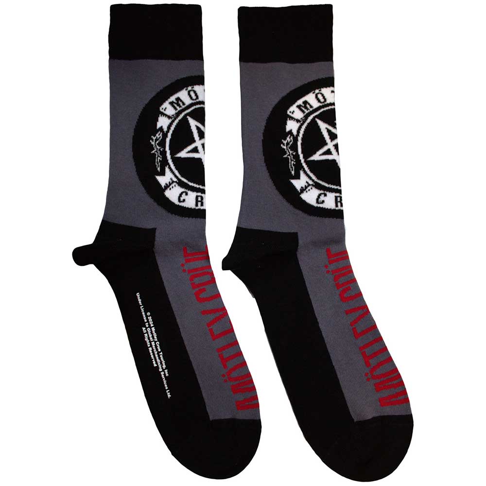 Motley Crue - Pentagram Circle - Grey