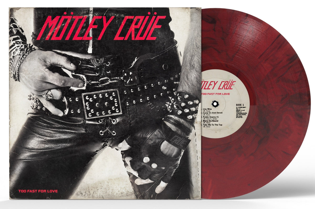 Motley Crue - Too Fast For Love (Indie Exclusive, Black & Red Smoke Colored Vinyl, 45th Anniversary Edition) - Vinyl
