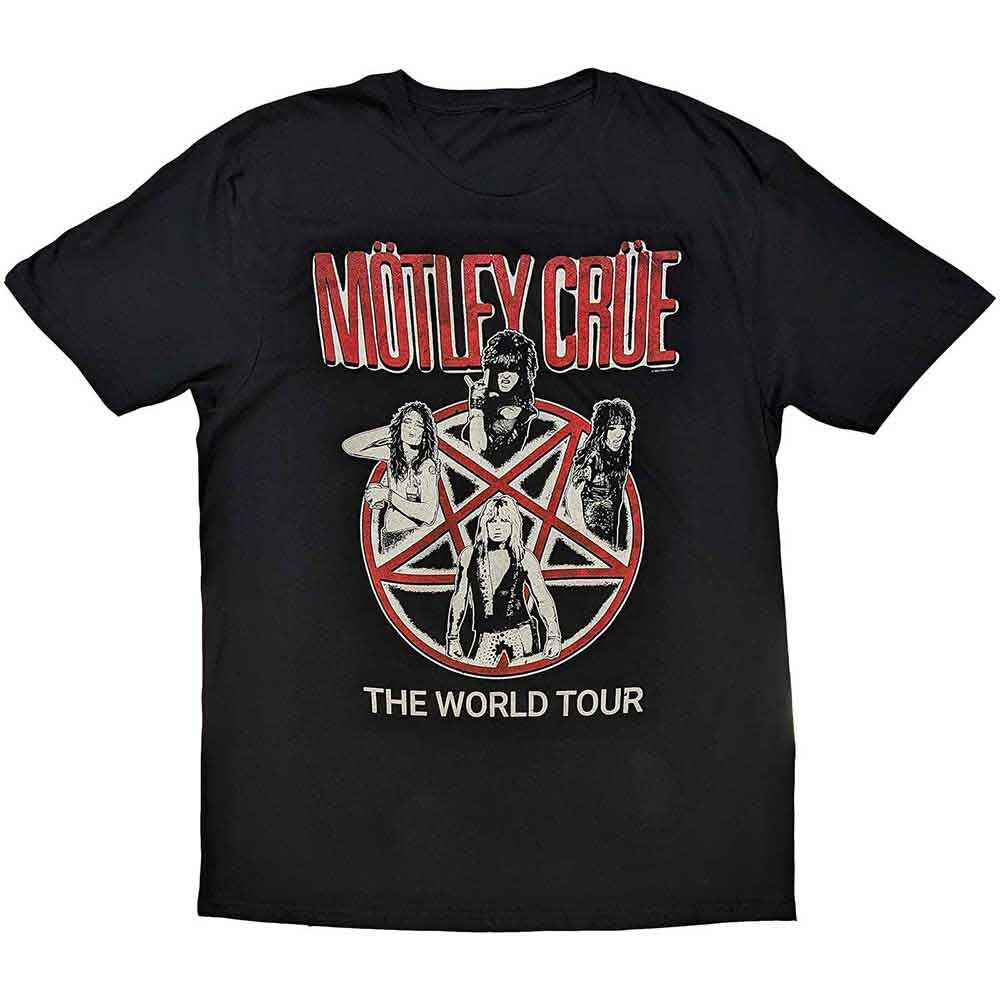 Motley Crue - Vintage World Tour - T-Shirt Black