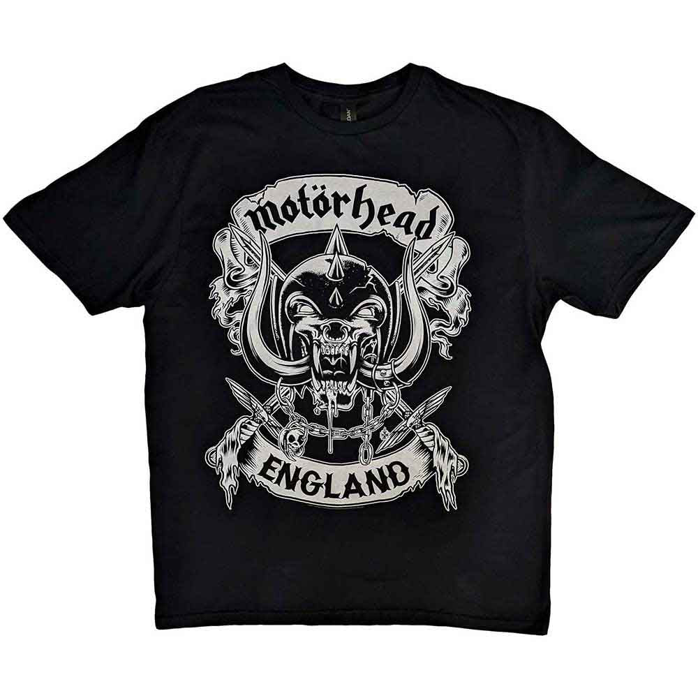 Motörhead - Crossed Swords England Crest - T-Shirt Black