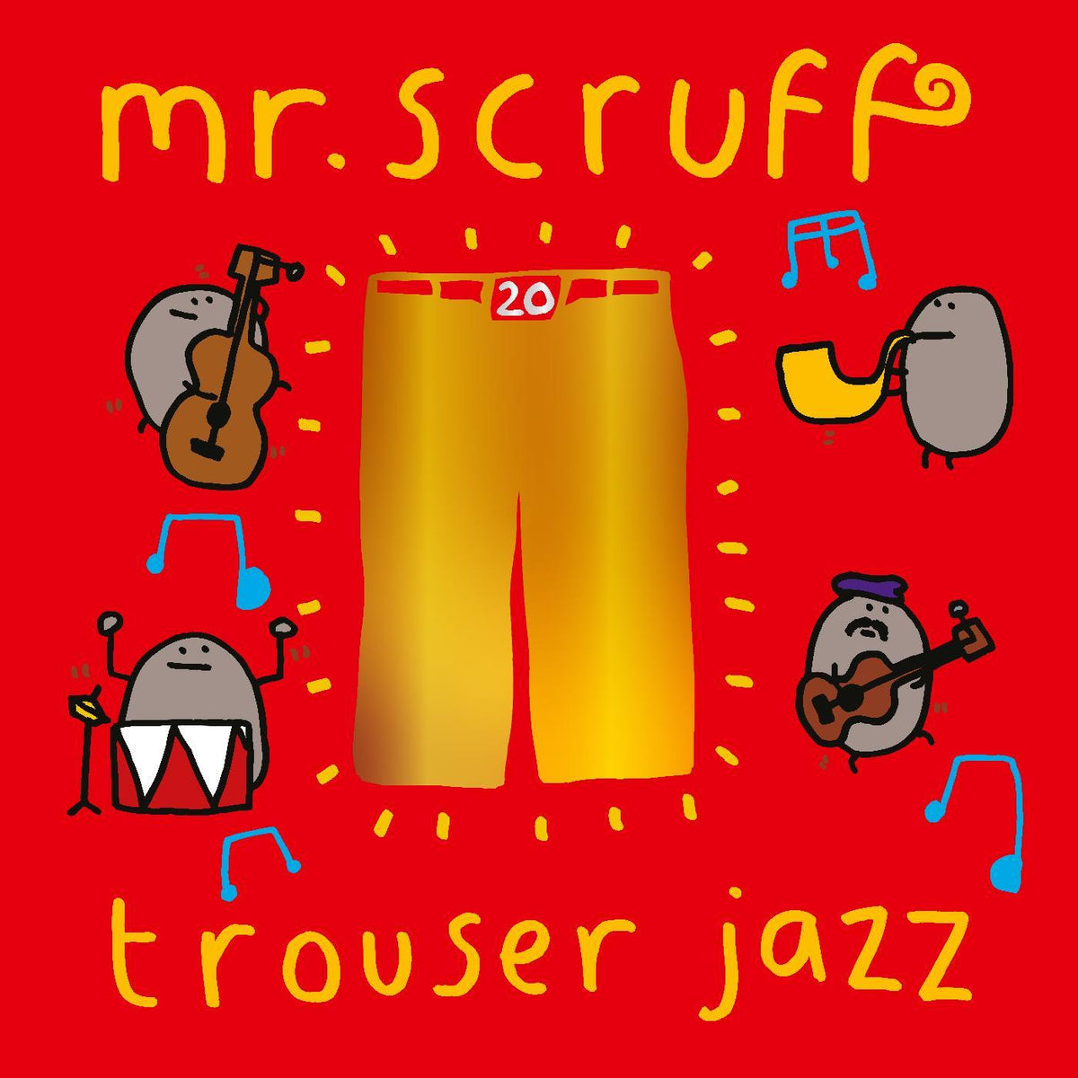 Mr. Scruff - Trouser Jazz (20th Anniversary Edition) (BLUE & RED VINYL) - Vinyl