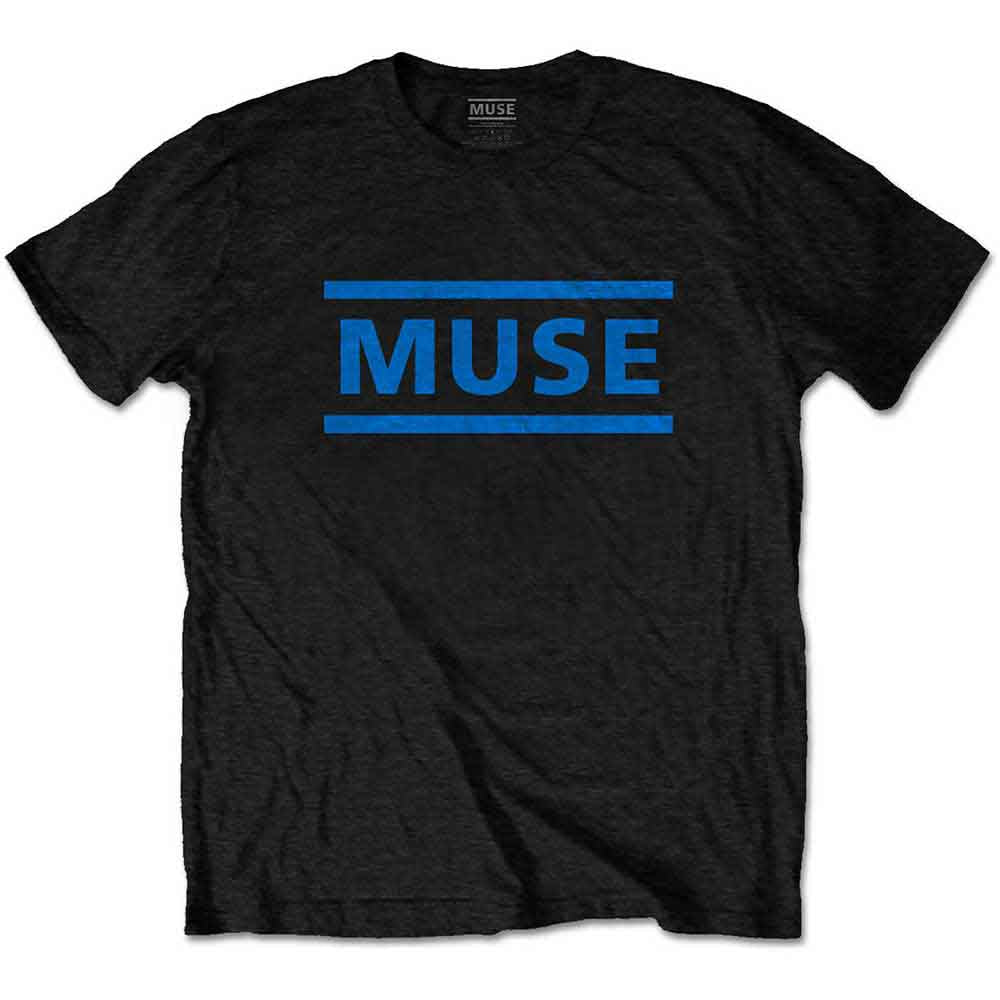 Muse - Dark Blue Logo - T-Shirt Black