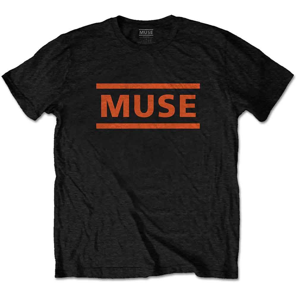 Muse - Orange Logo - T-Shirt Black