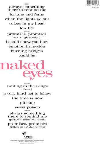 Naked Eyes - Naked Eyes (Limited Edition, Blue Colored Vinyl, 2025 Remastered Edition) (2 Lp's) - Vinyl