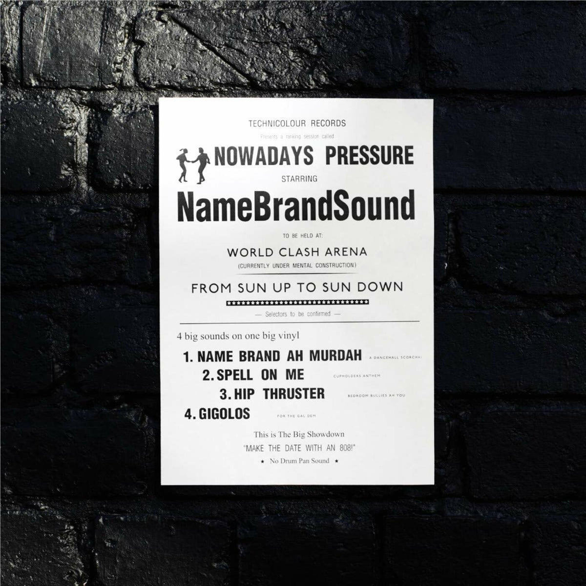 Name Brand Sound - Nowadays Pressure - 12" - Vinyl