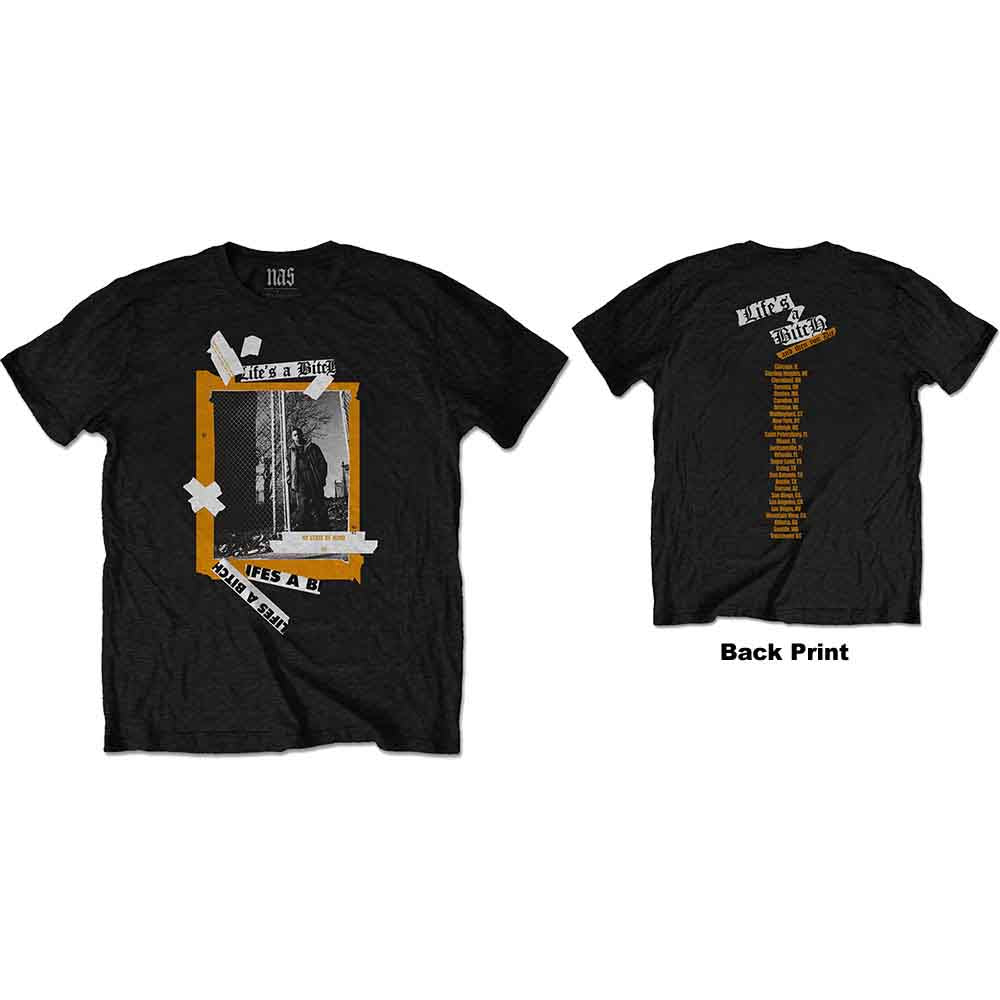 Nas - Life's a Bitch - T-Shirt Black