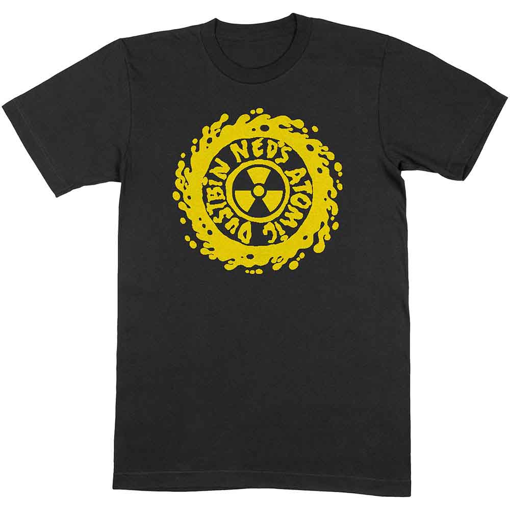 Ned'S Atomic Dustbin - Yellow Classic Logo - T-Shirt Black