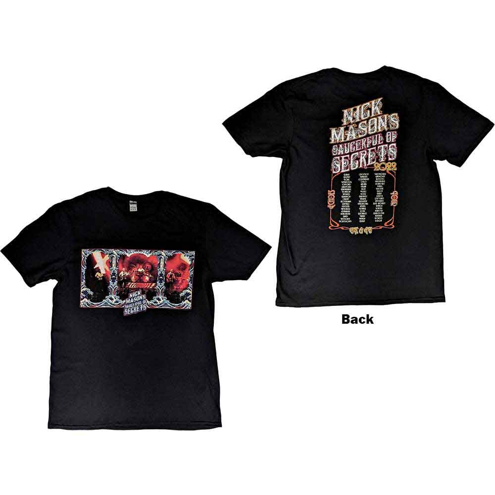 Nick Mason's Saucerful of Secrets - Hokusai Wave European Tour 2022 - T-Shirt Black