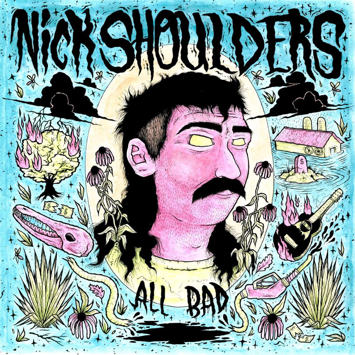 Nick Shoulders - All Bad (Transparent Pink Vinyl) - Vinyl