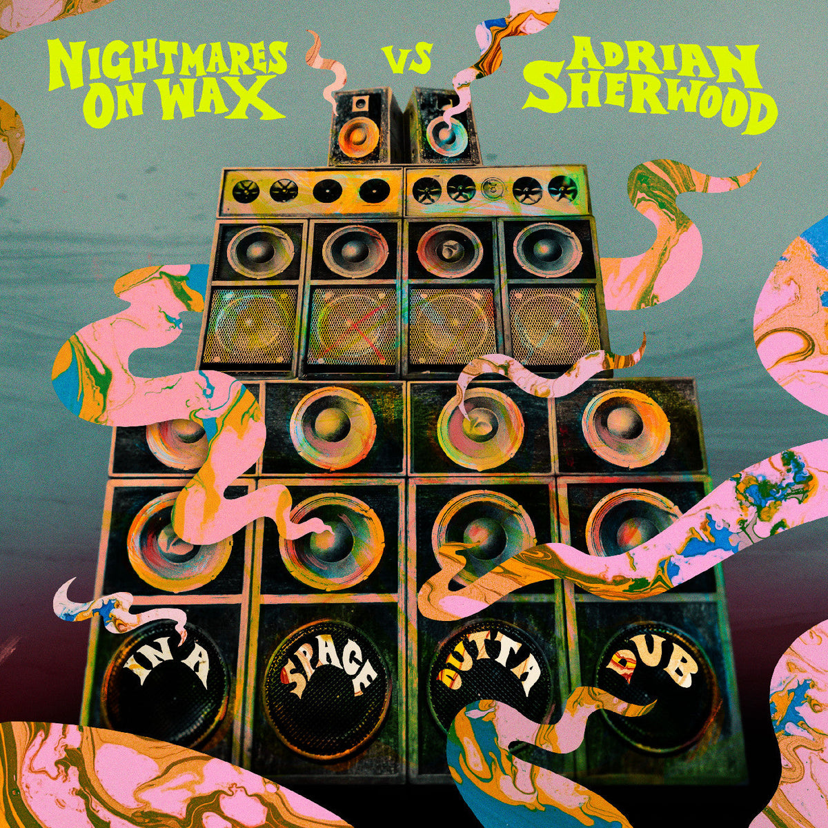 Nightmares On Wax Vs Adrian Sherwood - In A Space Outta Dub (Light Rosé Vinyl) - Vinyl