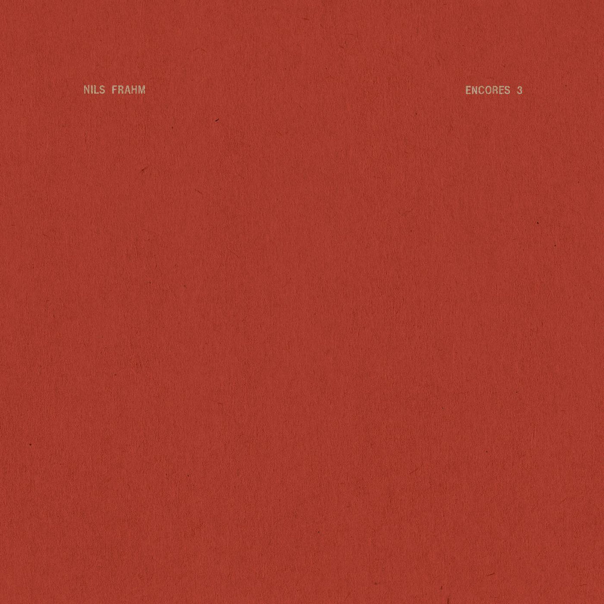 Nils Frahm - Encores 3 - Vinyl