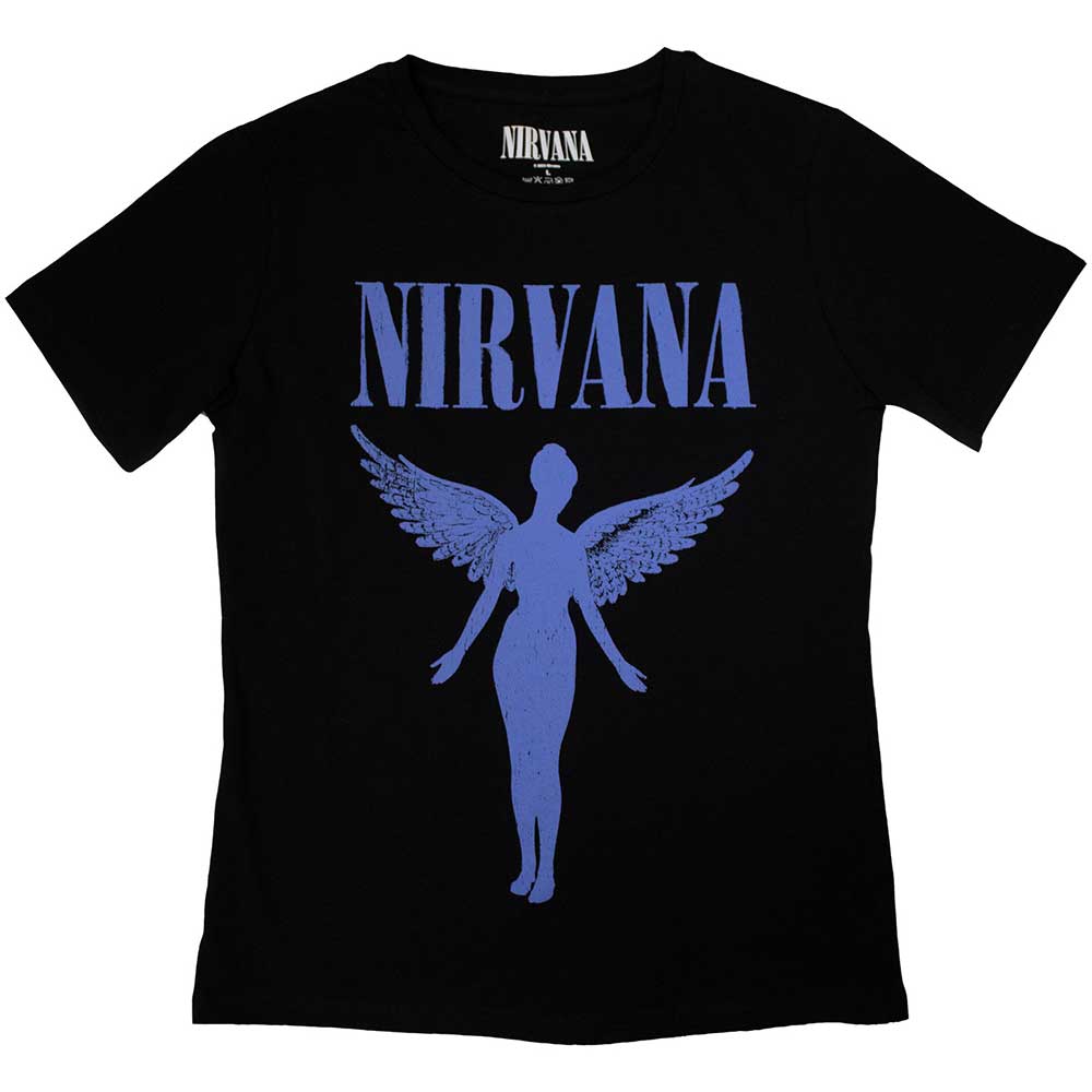 Nirvana - Angelic Blue Mono - T-Shirt Black